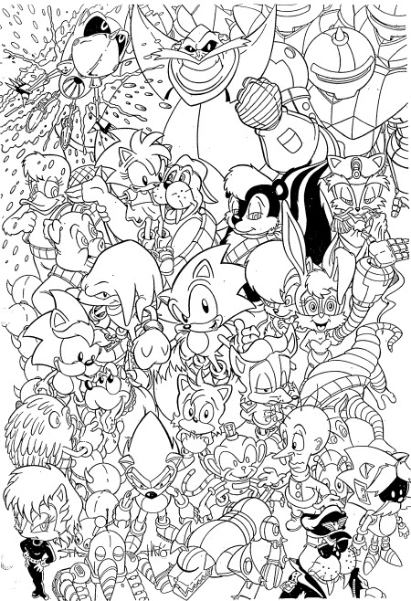 Kids-n-fun.com | Coloring page Sonic X Sonic X